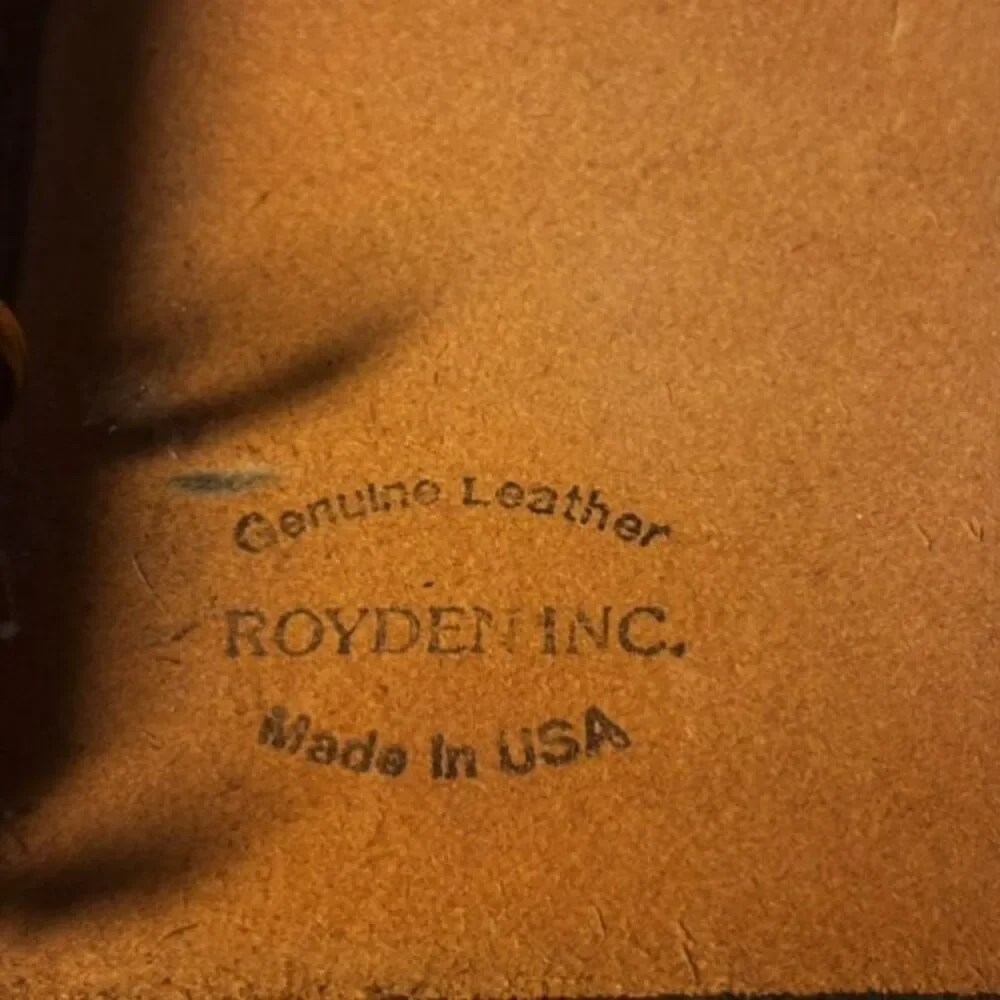 VTG Royden Inc Leather Plantation Hunter’s Log Book 3-Ring Binder Brass Hinge